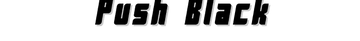 Push Black font